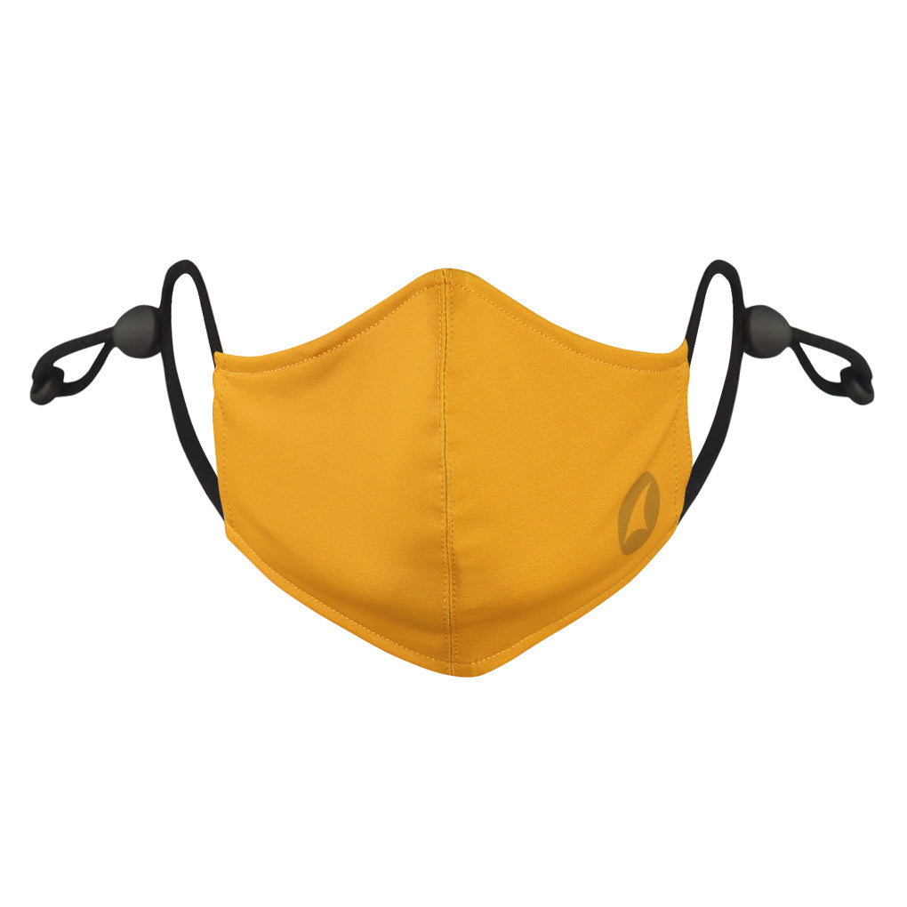 Yellow Ear Loop Face Mask Front View 