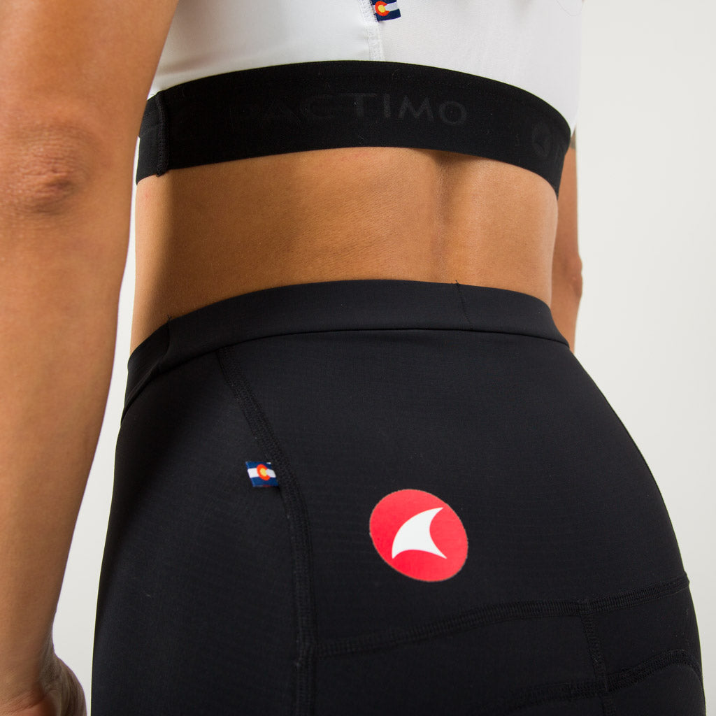 Women's Bike Shorts - Back Waist Detail