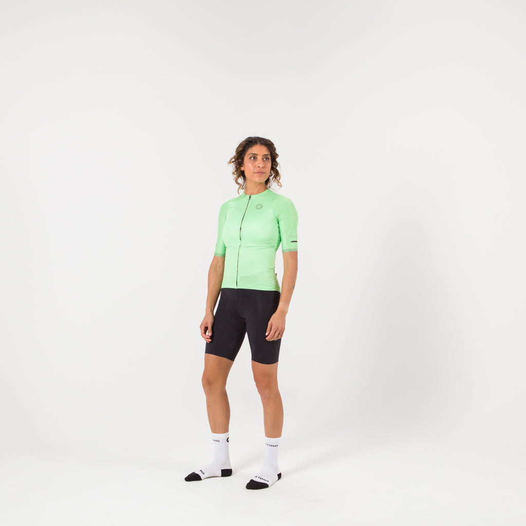 Classic Cycling Shorts for Women - on body Front View