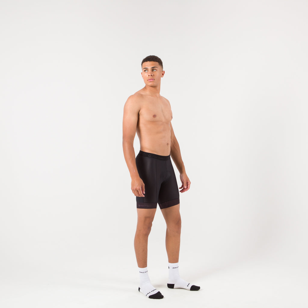 Men's Gravel Mountain Bike Short Liner - on body Right View