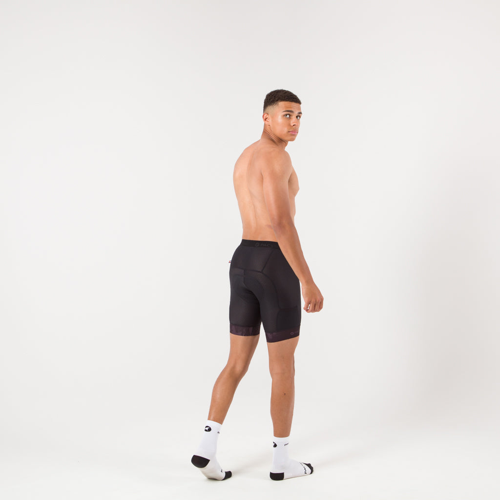 Men's Gravel Mountain Bike Short Liner - on body Back View
