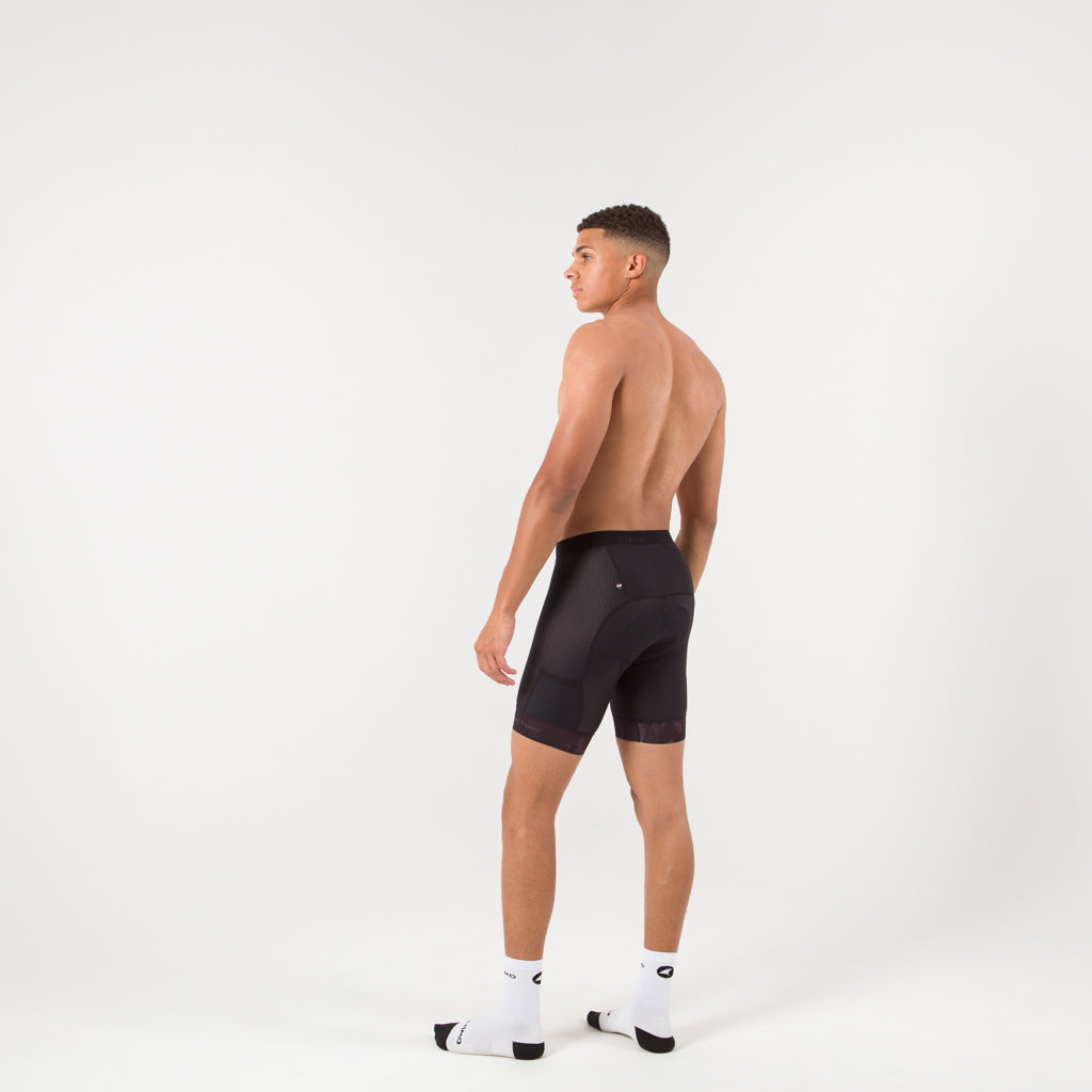 Men's Gravel Mountain Bike Short Liner - on body Left View