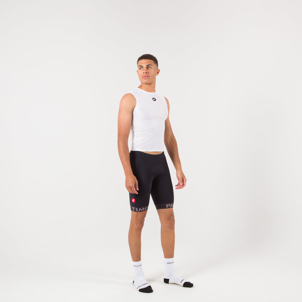 Men's Bike Shorts on body Front Right View