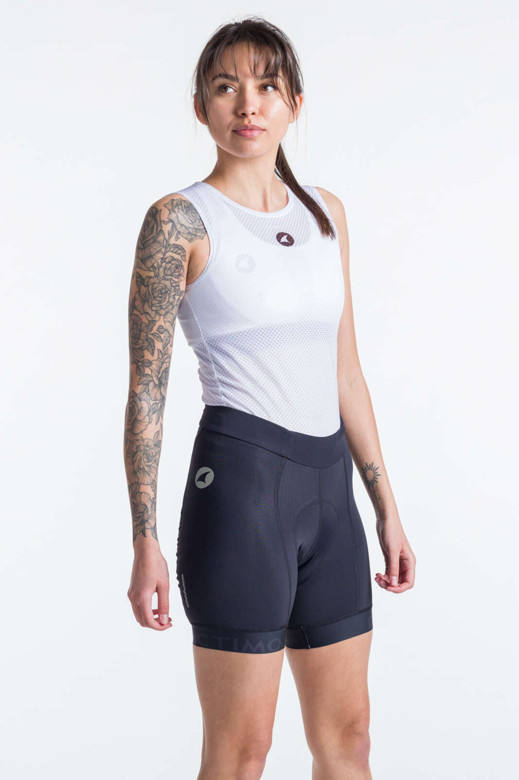 Women's Padded Bike Shorts - Front View