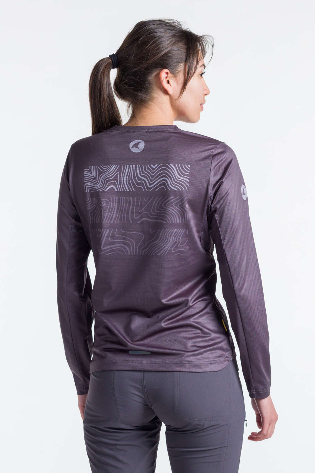 Women's Long Sleeve Mountain Bike Jersey - Back View