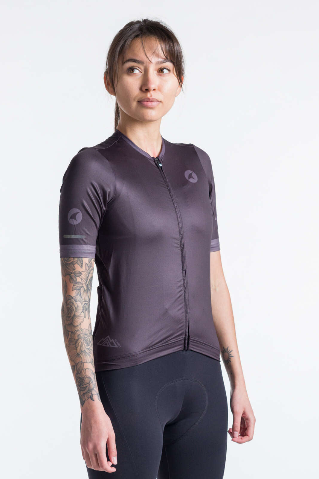 Women's Best Black Cycling Jersey - Summit Front View