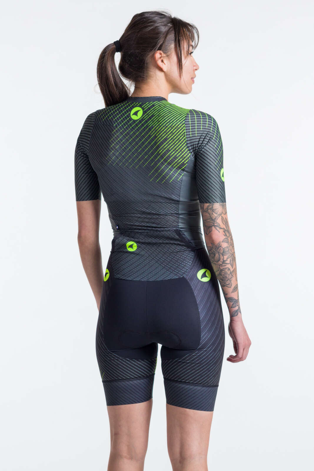 Women's Triathlon Suit - Black Back View