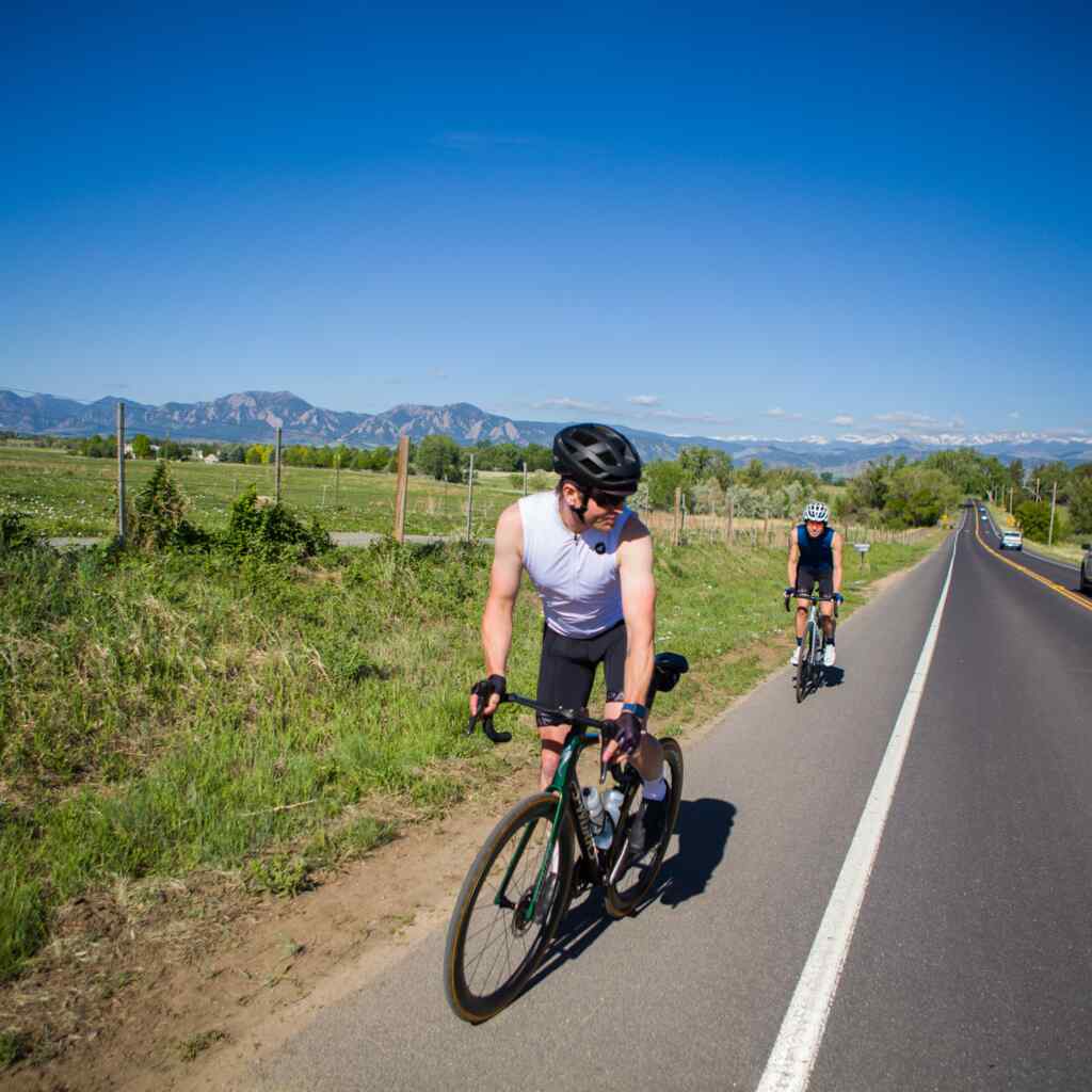 Men's Sleeveless Cycling Jersey - On the Road #color_white