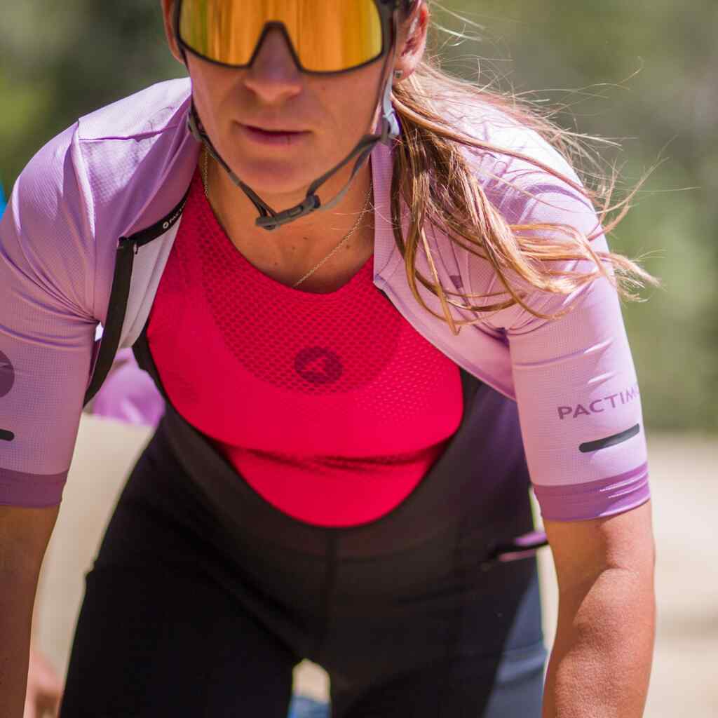 Women's Lightweight Sleeveless Cycling Base Layer - On the Bike #color_orchid