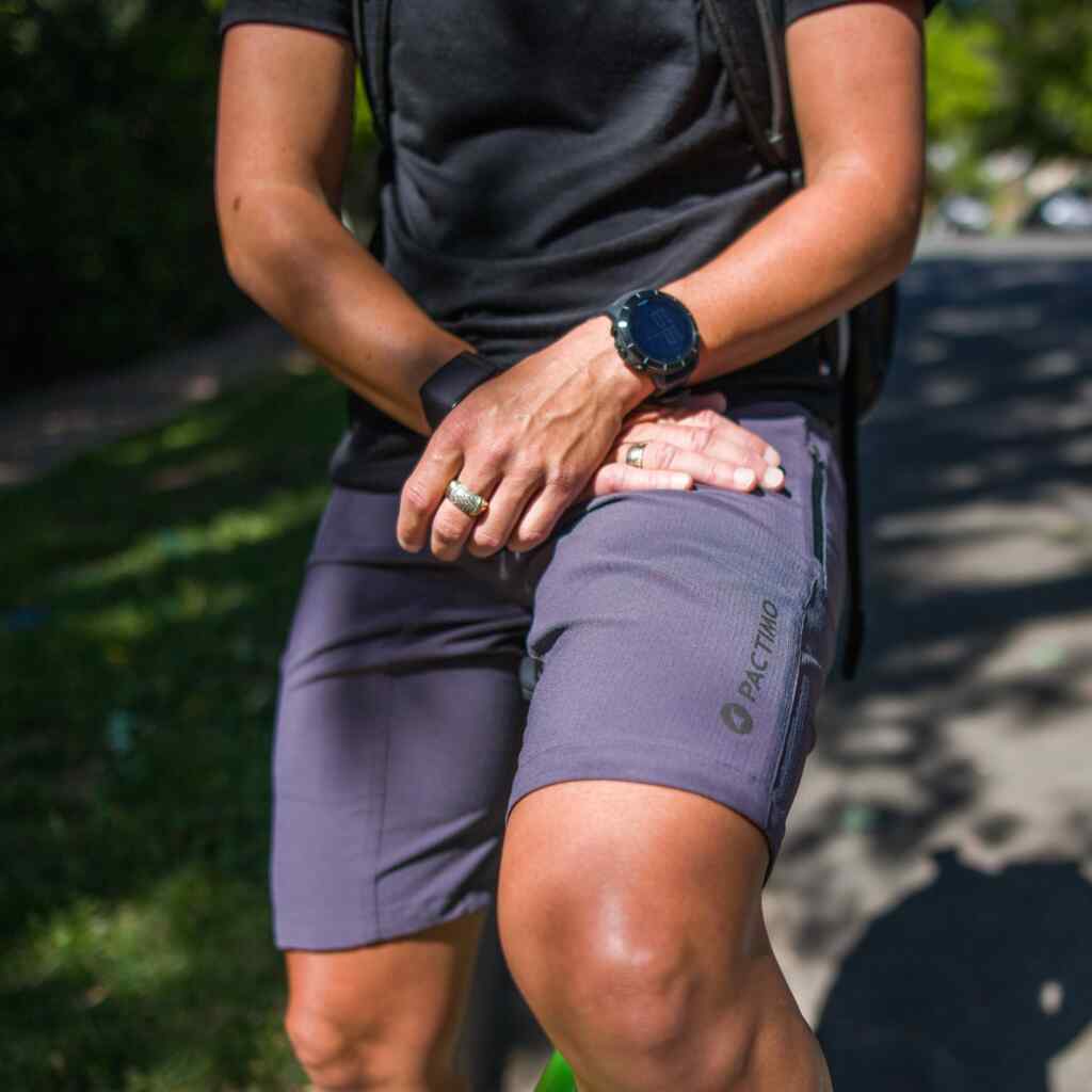 Womens Mountain Bike Shorts - Range Outside #color_dark-grey