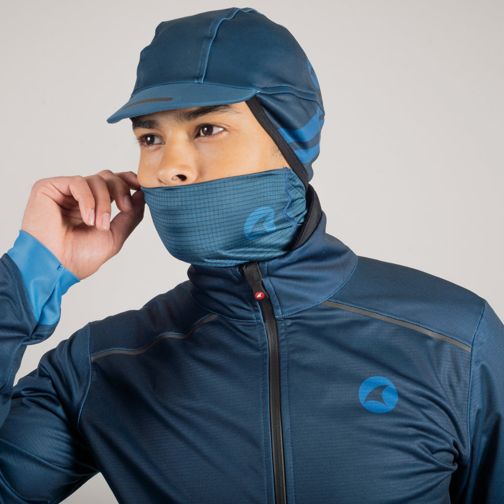 Cycling Neck Gaiter - Demonstration #color_navy
