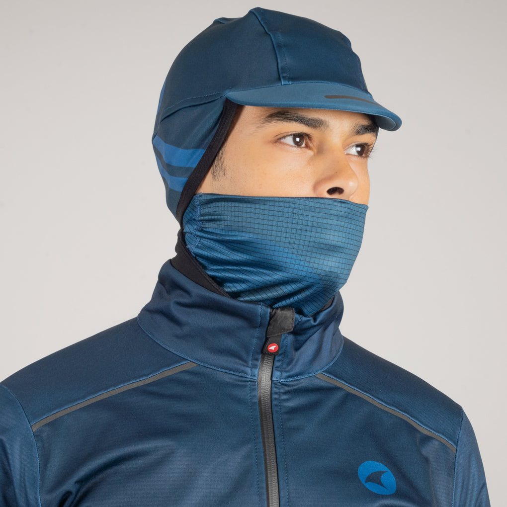 Cycling Neck Gaiter - On Body #color_navy