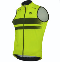 Mens Cycling Vest - Keystone Front View #color_manic-yellow