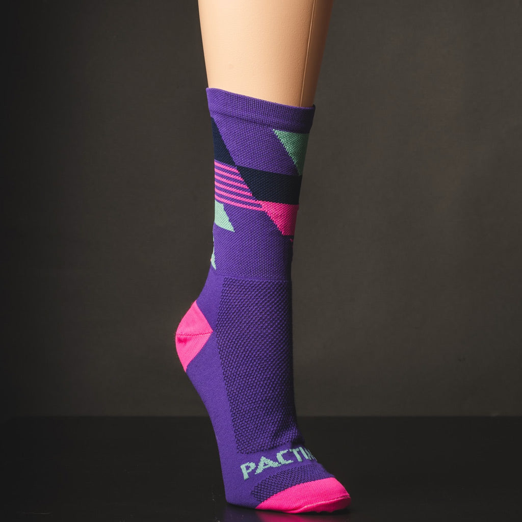 Ascent Cycling Sock in Phase Design