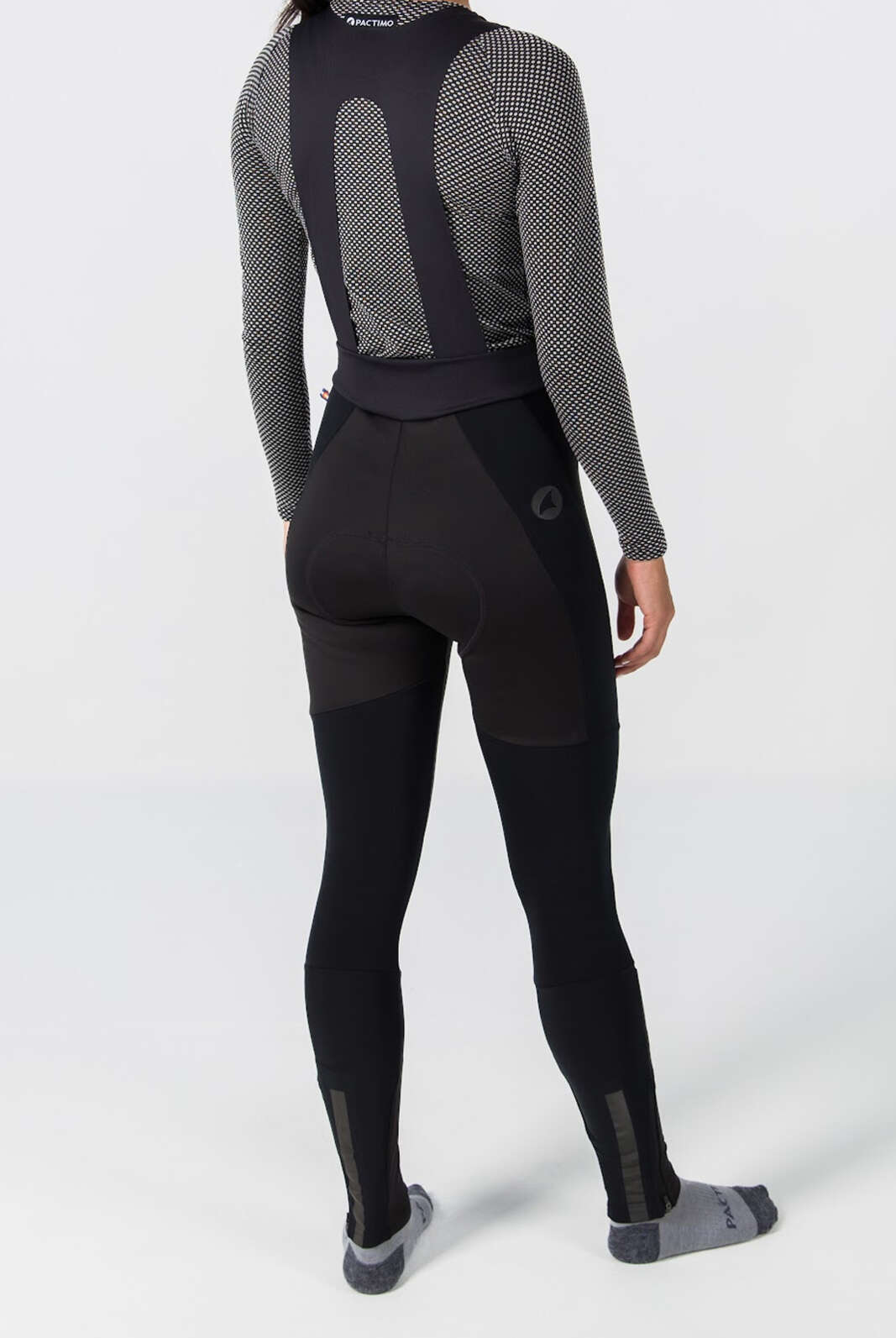 Women's Thermal Cycling Bib Tights - Vertex Back View