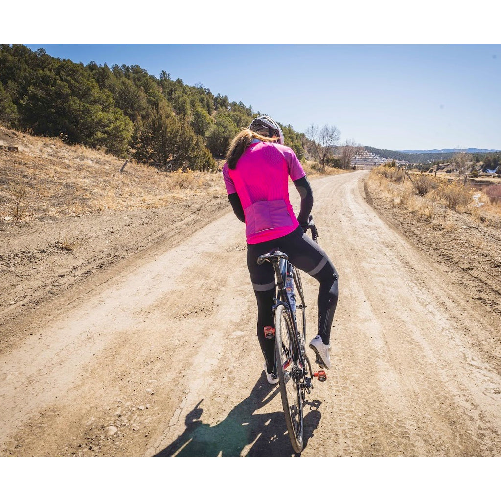 Water Repelling Cycling Leg Warmers - On Gravel