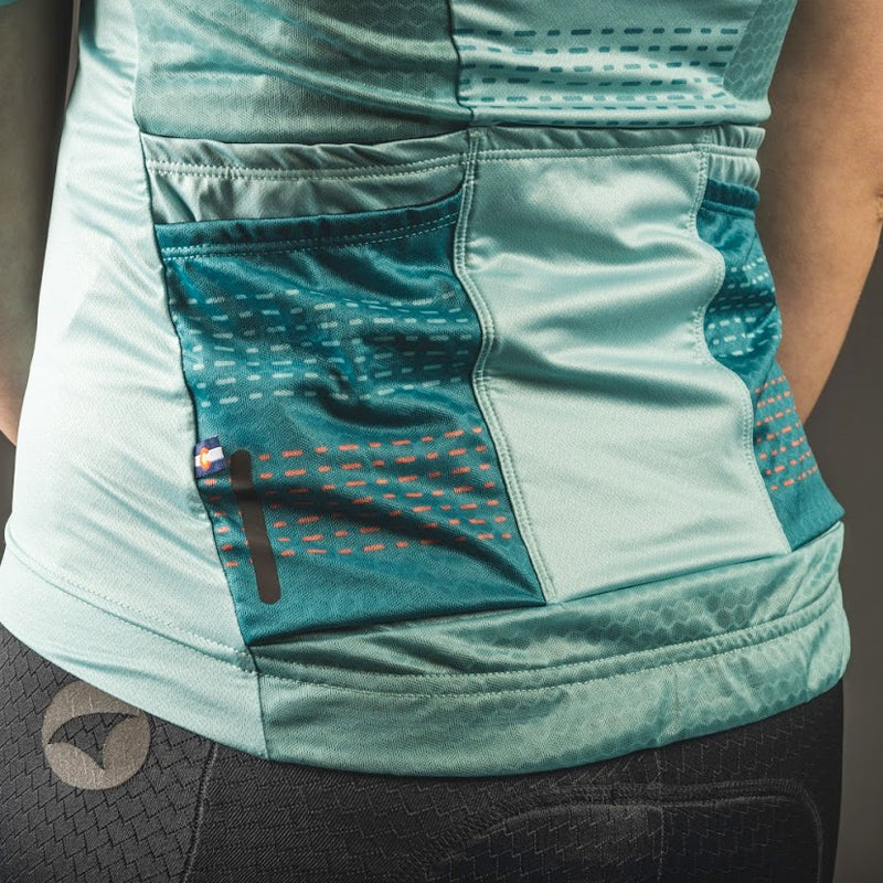 Five Pocket Aero Fit Cycling Jersey for Women #color_mint