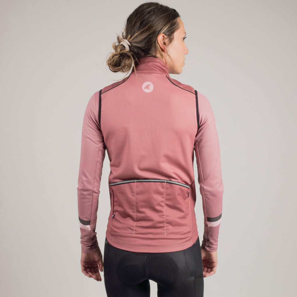 Alpine Thermal Cycling Vest for Women #color_dusty-burgundy